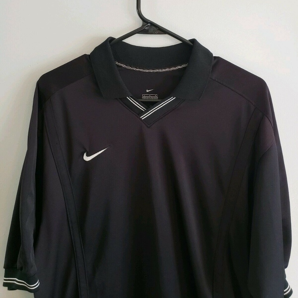 Nike Men's Jersey style Polo Shirt Large Black